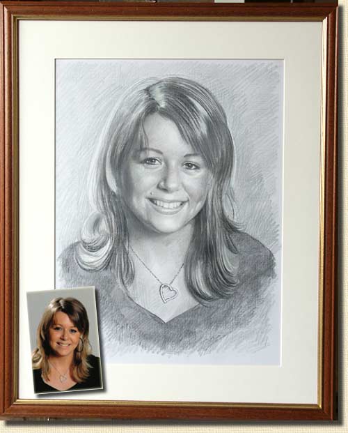 portrait en noir et blanc